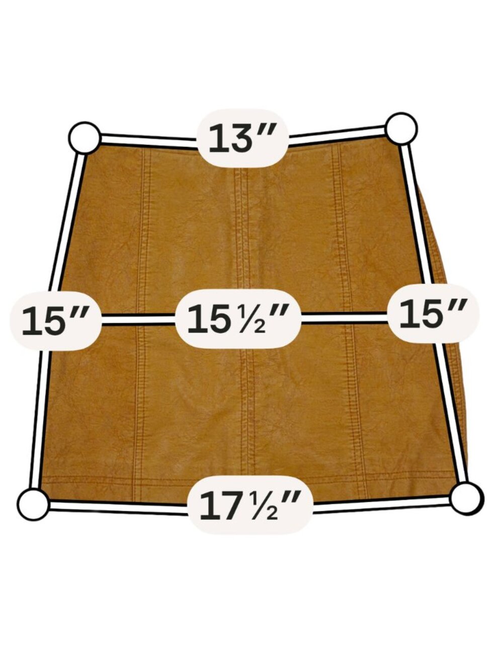 Free People Modern Femme Vegan Leather Mini Skirt 2 Brown - Picture 6 of 10
